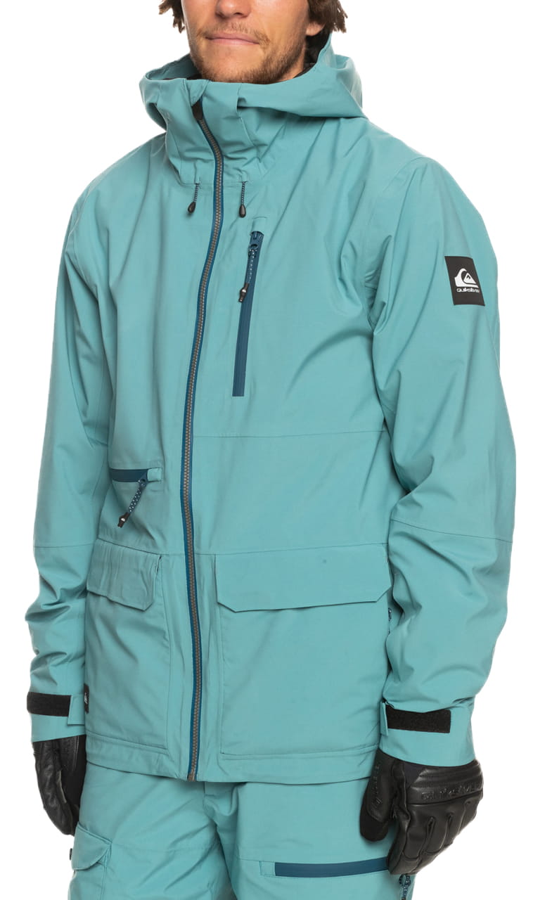 Pánska lyžiarska snowboardová bunda Quiksilver Sammy Carlson 20K modrá L