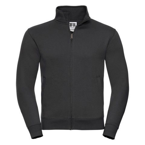 Pánska mikina Authentic Sweat Jacket Russell Čierna Xs