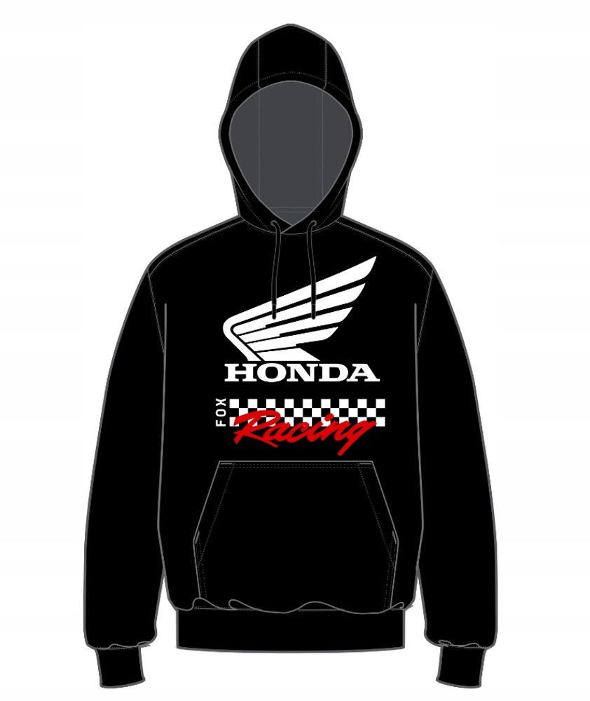 Pánska mikina Fox Honda Fleece Po M Black