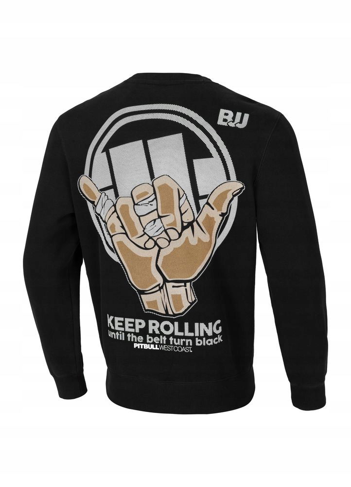 Pánska mikina Pitbull crewneck Keep Rolling mikina bez kapucne s potlačou