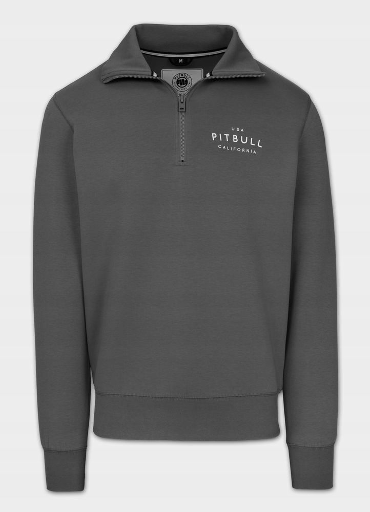 Pánska mikina so zipsom Pitbull Sampson Half Zip Pohodlná, mierne elastická