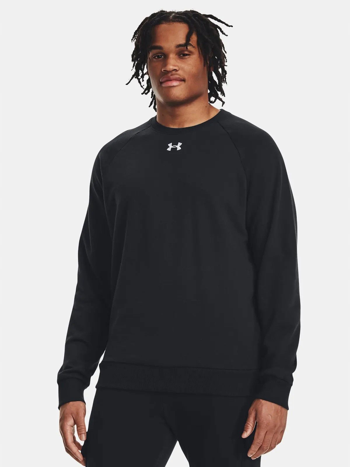 Pánska mikina Under Armour Fleece Crew čierna 1379755 001