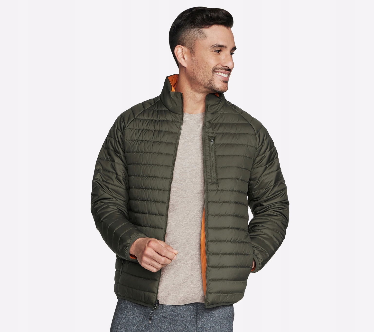 Pánska pánska bunda Skechers Go Shield Altitude Reversible Jacket JA1