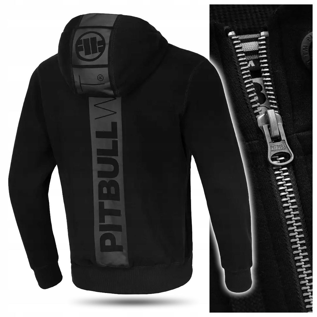 Pánska rozopínateľná mikina s kapucňou PitBull r.XL
