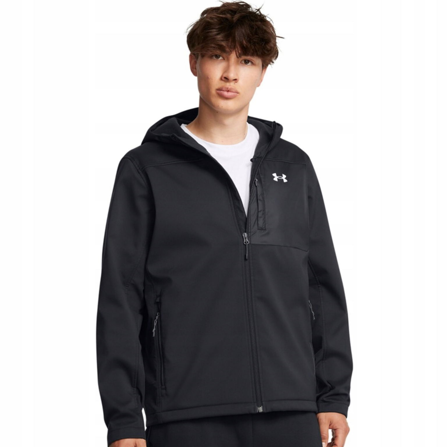 Pánska Softshellová Bunda Under Armour Vodotesná Storm Kapucňa M