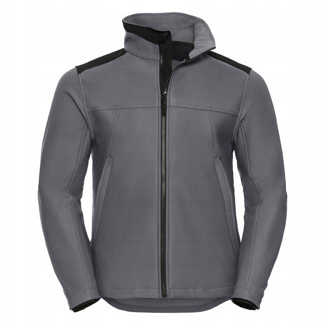 pánska softshellová bunda veľmi odolná Konvojová šedá veľ. 2XL