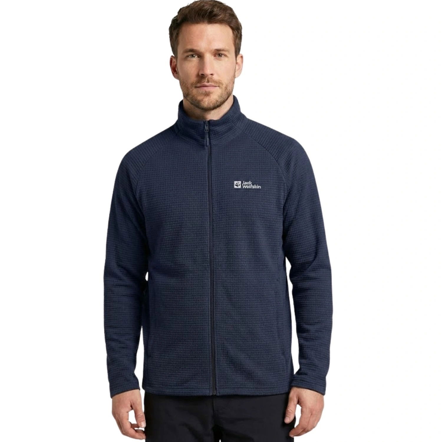 Pánska športová mikina Jack Wolfskin Jamari zasúvateľná, modrá veľ. 2XL