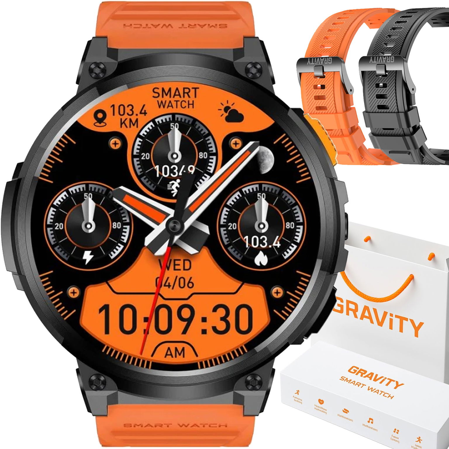 Pánske hodinky Smartwatch Gravity GT23-3