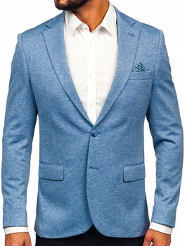 Pánske Sako Ležérne Modré 24401 DENLEY_3XL/58