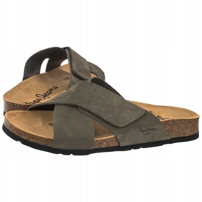 Pánske sandále Pepe Jeans Bio Evolve M Brown PMS800002 882 Khaki