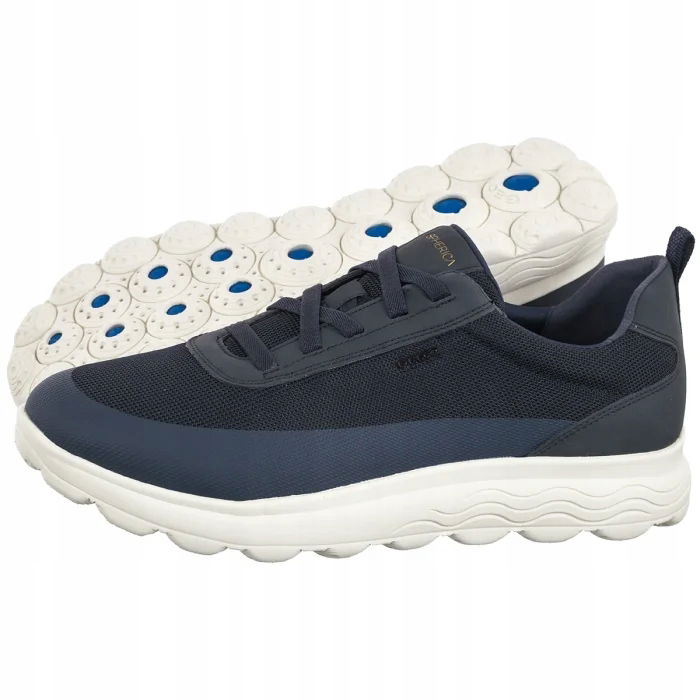 Pánske tenisky Geox Spherica A Mesh+Nbk Navy U46BYA, tmavomodré