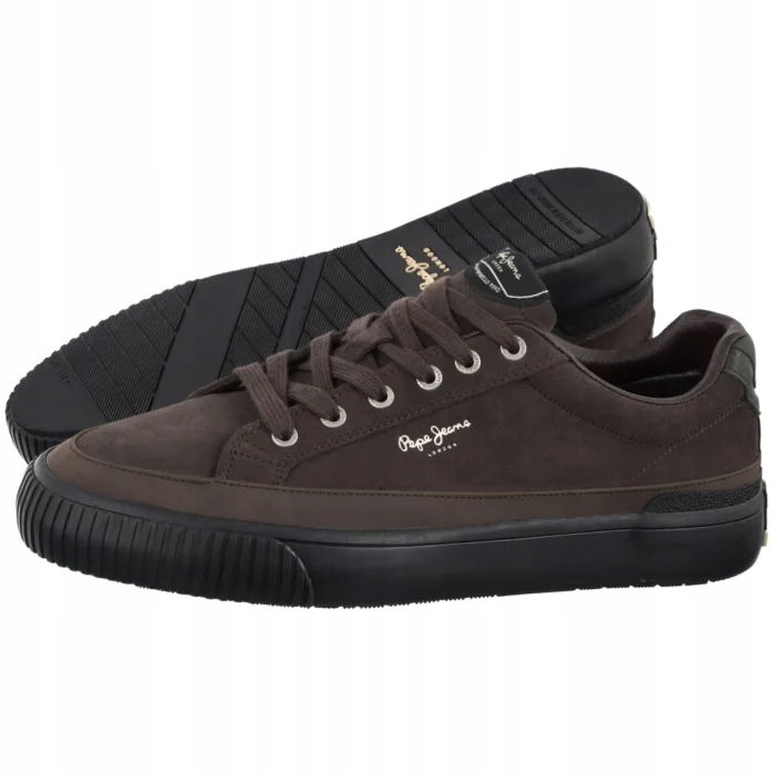 Pánske tenisky Pepe Jeans Ben Evolution Brown PMS300001 Hnedé