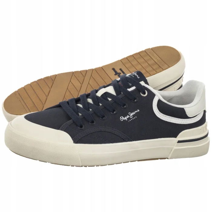 Pánske tenisky Pepe Jeans Nolan Basic Blue PMS300018 tmavomodré