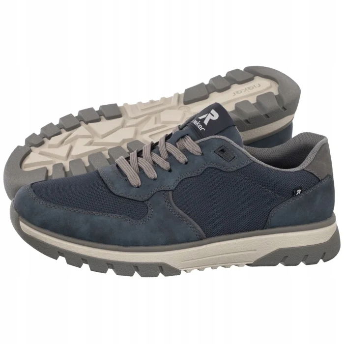 Pánske tenisky Poltopánky Rieker Tmavomodré B9302-14 Blue