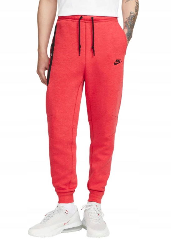 Pánske teplákové nohavice Nike Červené Tech Fleece FB8002-672 veľ. L