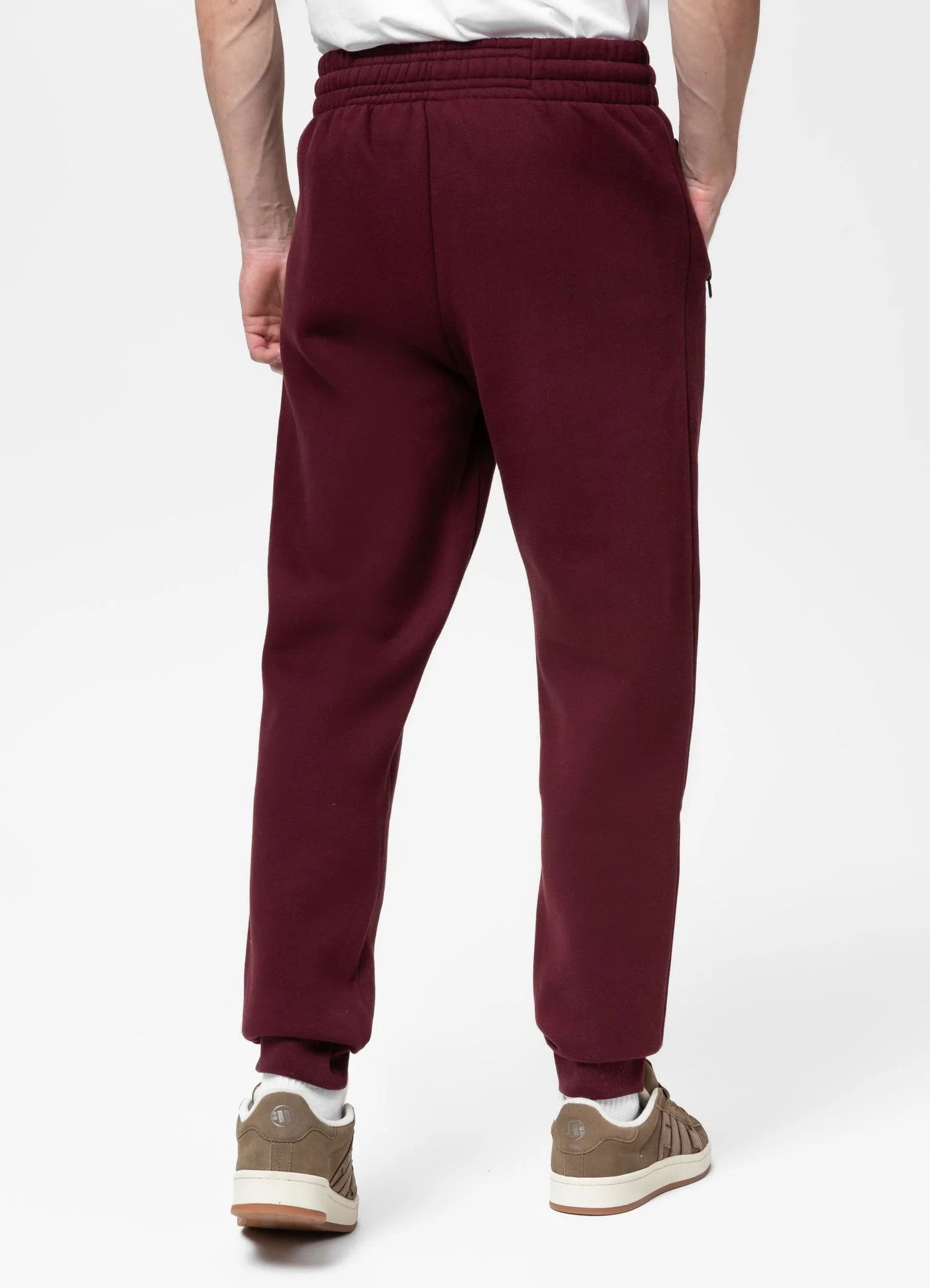 Pánske teplákové šortky Pit Bull Hatton Burgundy XL