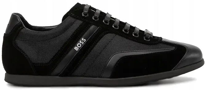 Pánske topánky Hugo Boss Stiven čierne kožené tenisky