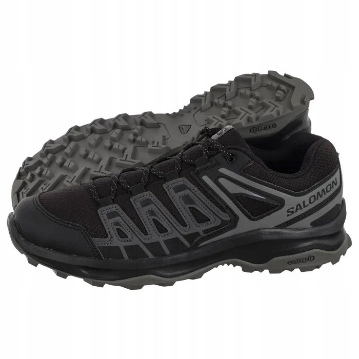 Pánske trekingové topánky Salomon Extegra Black/Asphalt Pewter 478005