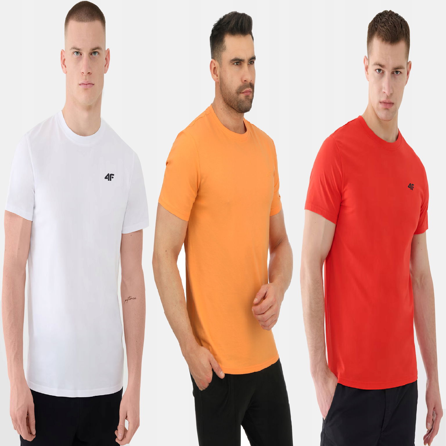 Pánske Tričko 4F Súprava Tričiek Set 3 Kusy XXL SS25