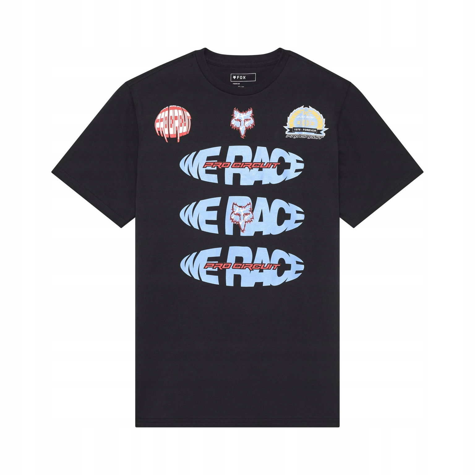 Pánske tričko Fox Pro Circuit Ss Tee L Black