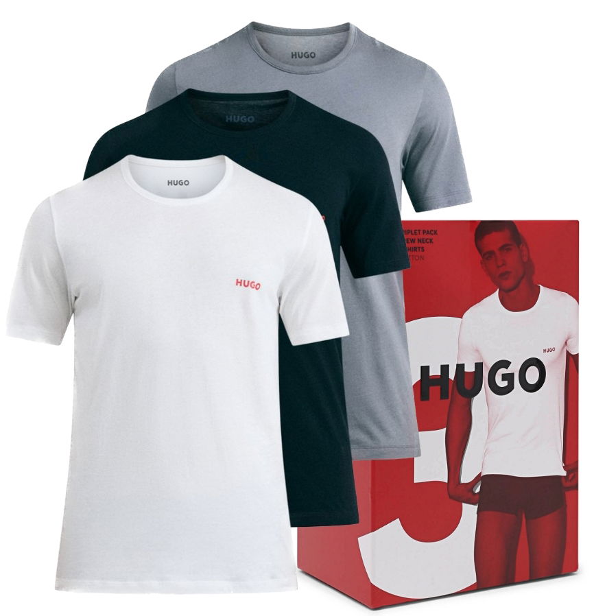 Pánske tričko Hugo 3PAK viacfarebné M