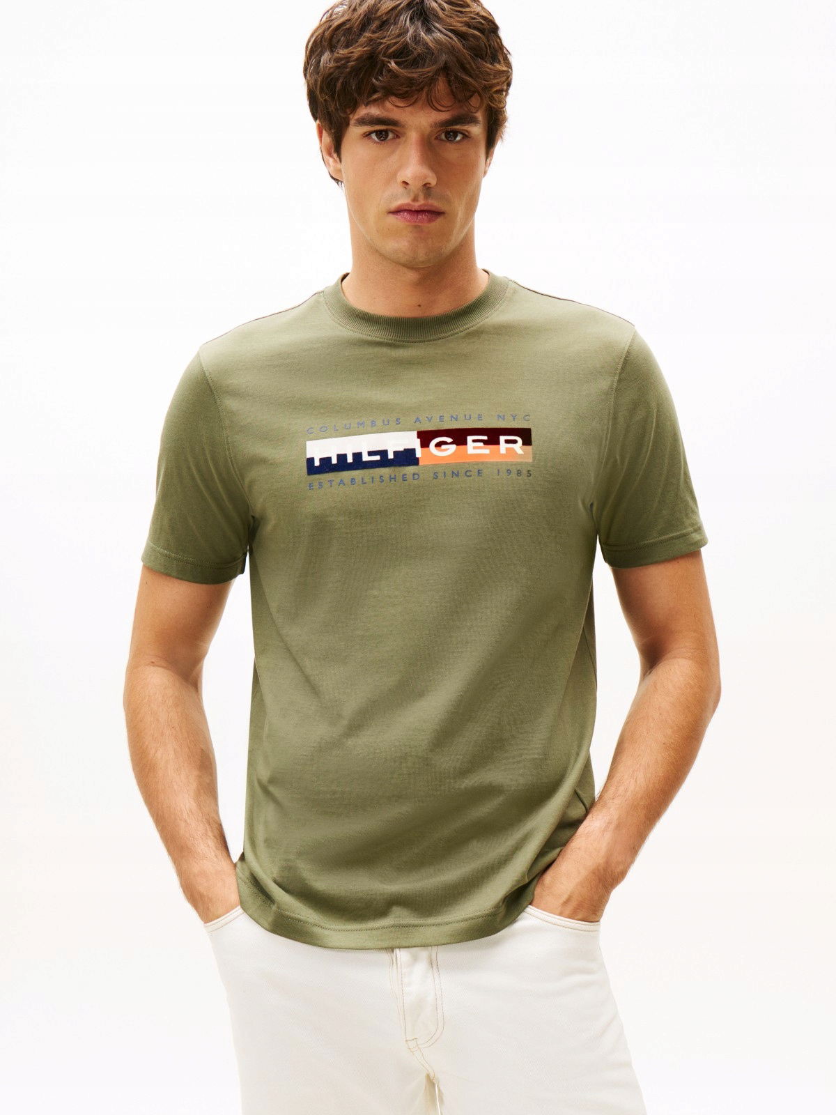 Pánske tričko Tommy Hilfiger Colour Block Graphic Tee