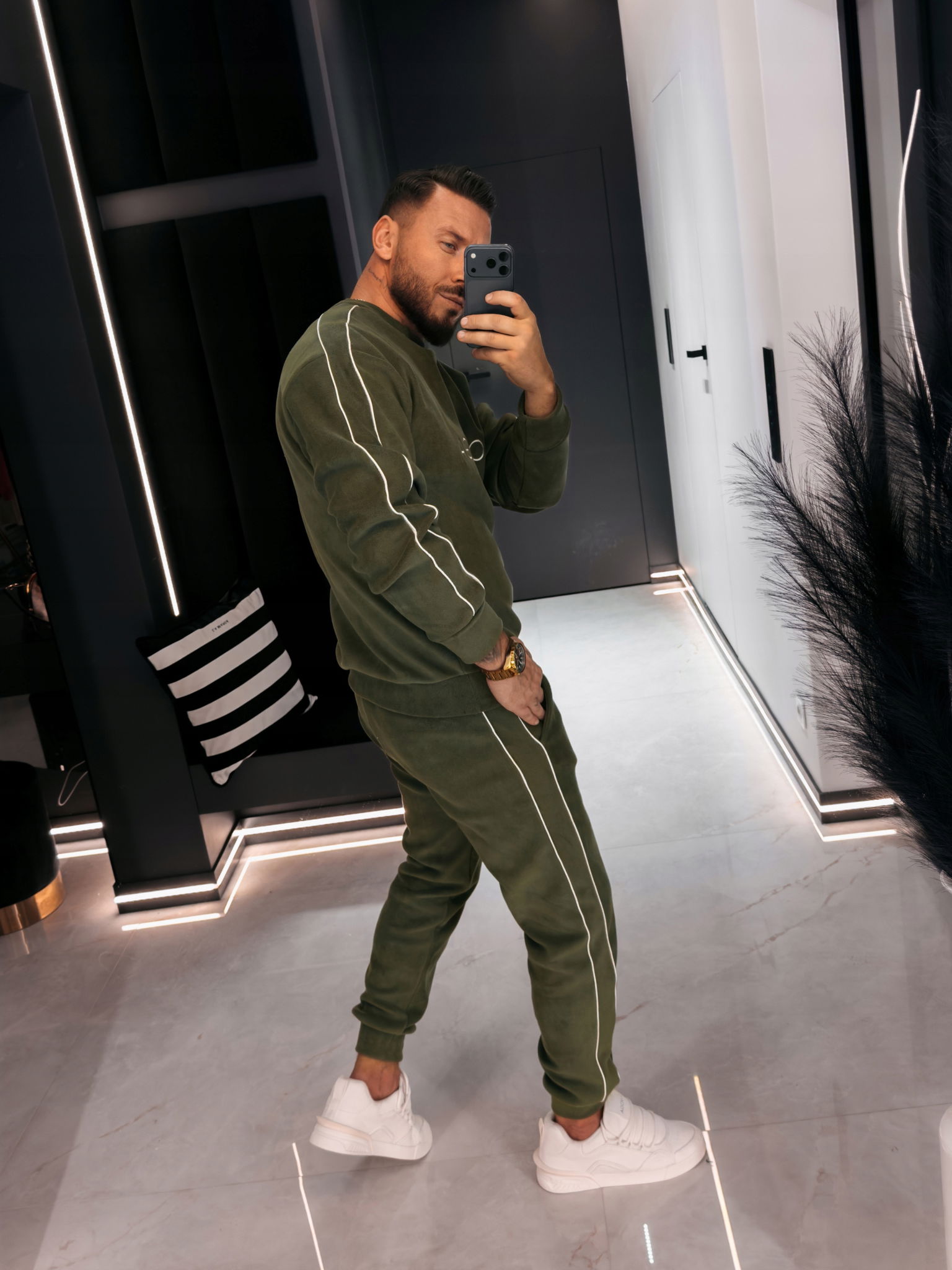 Pánsky Komplet Lento Men Olavoga Khaki XL