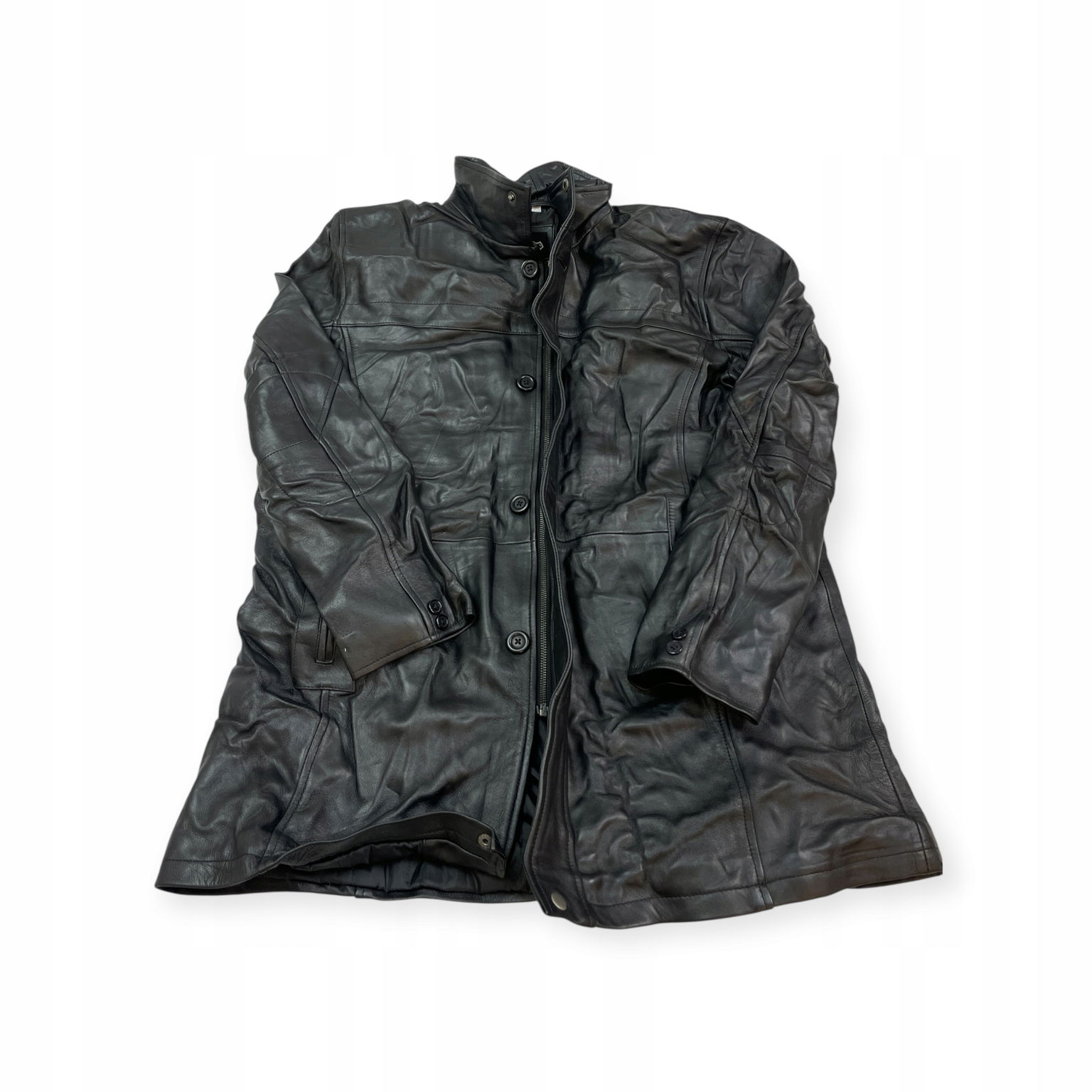Pánsky kožený kabát Real Leather XXL