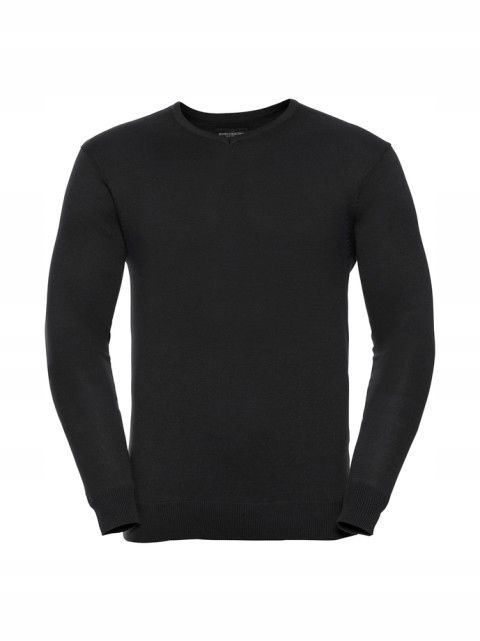 Pánsky sveter V-neck Russell čierny L