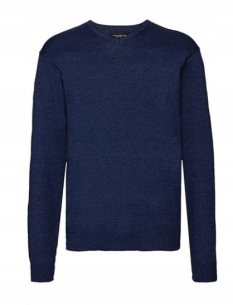 Pánsky sveter V-neck Russell Denim Marl XXL