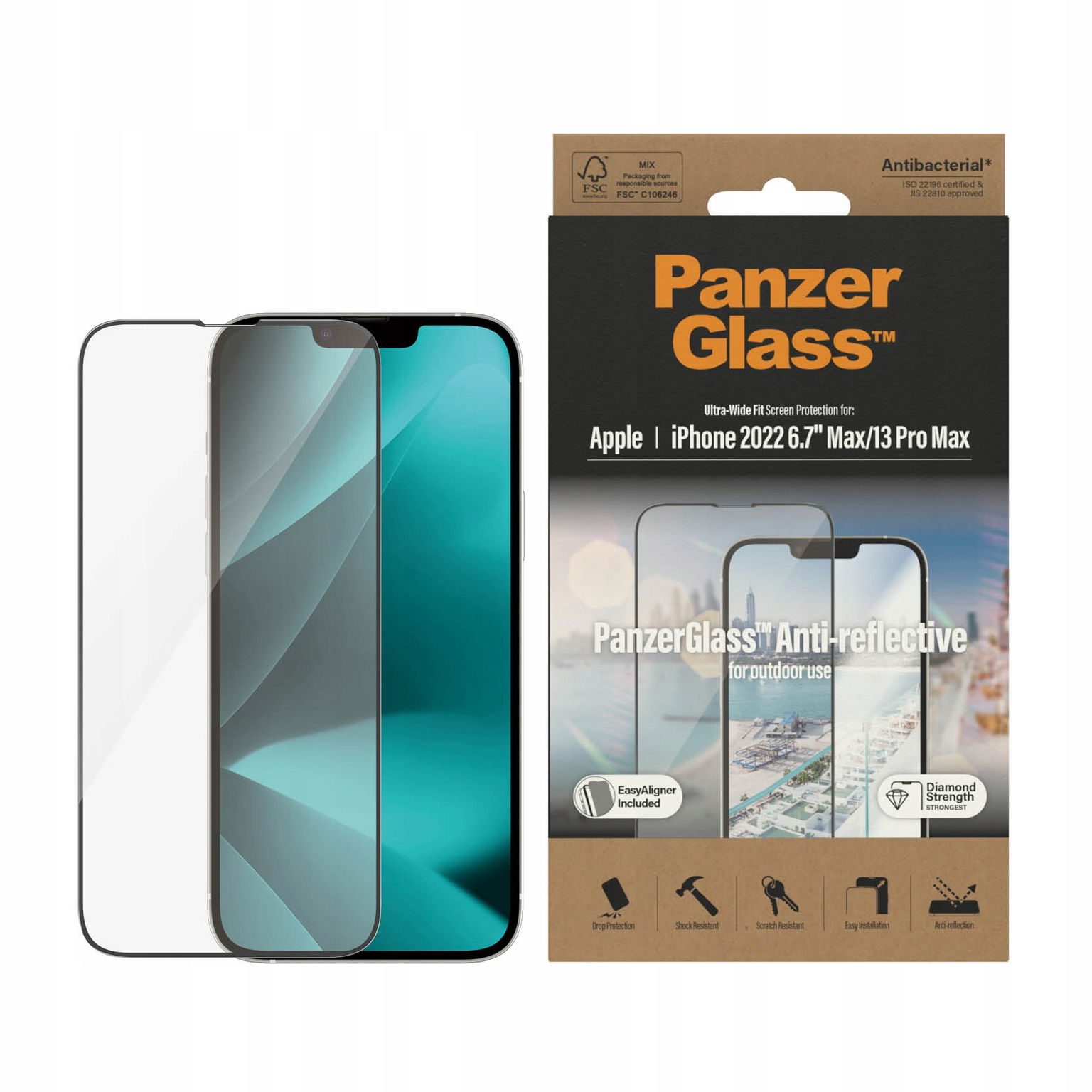 PanzerGlass Ultra-Wide Fit iPhone 14 Plus 13 Pro Max 6,7" Screen Protecti