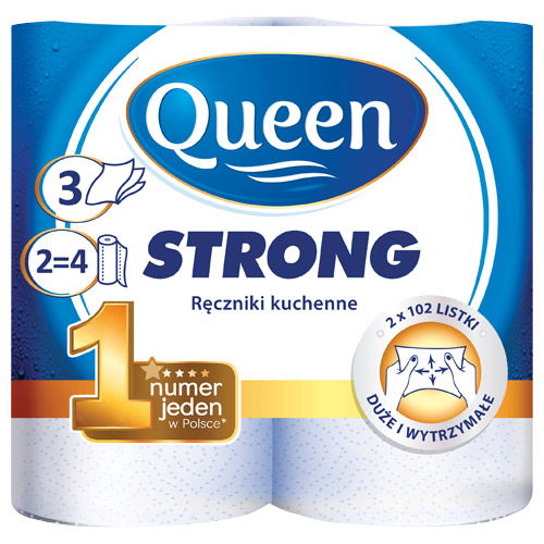 Papierové utierky celulóza Queen biele 2ks
