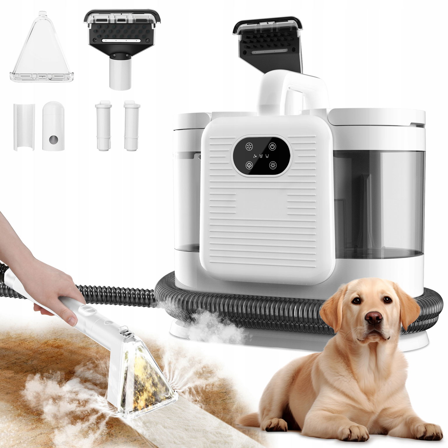 Parný vysávač 3 v 1 Výkon 1650 W Sací výkon 15 kPA 1600 ml