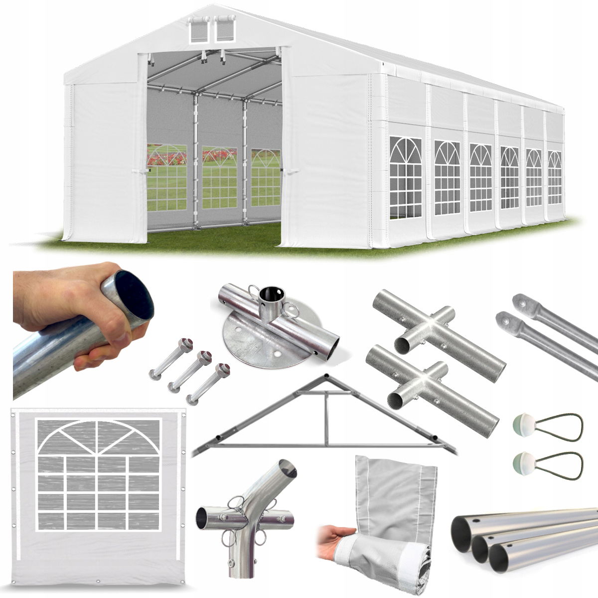 Párty Stan 6x12m Obchodný [2,5m] Das 560 W