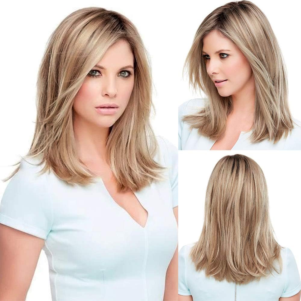 Paruka Haircube Futura dlhá, jednoduchá syntetická, farba blond de41