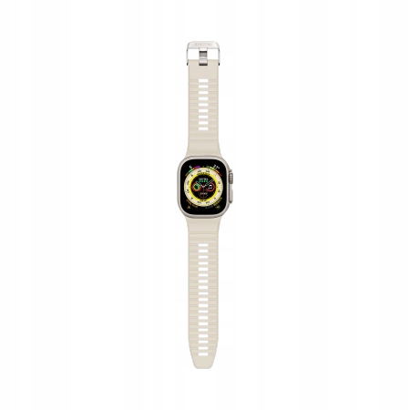 Pásik Decoded Ultra Traction pre Apple Watch 42 44 45 49 mm biely