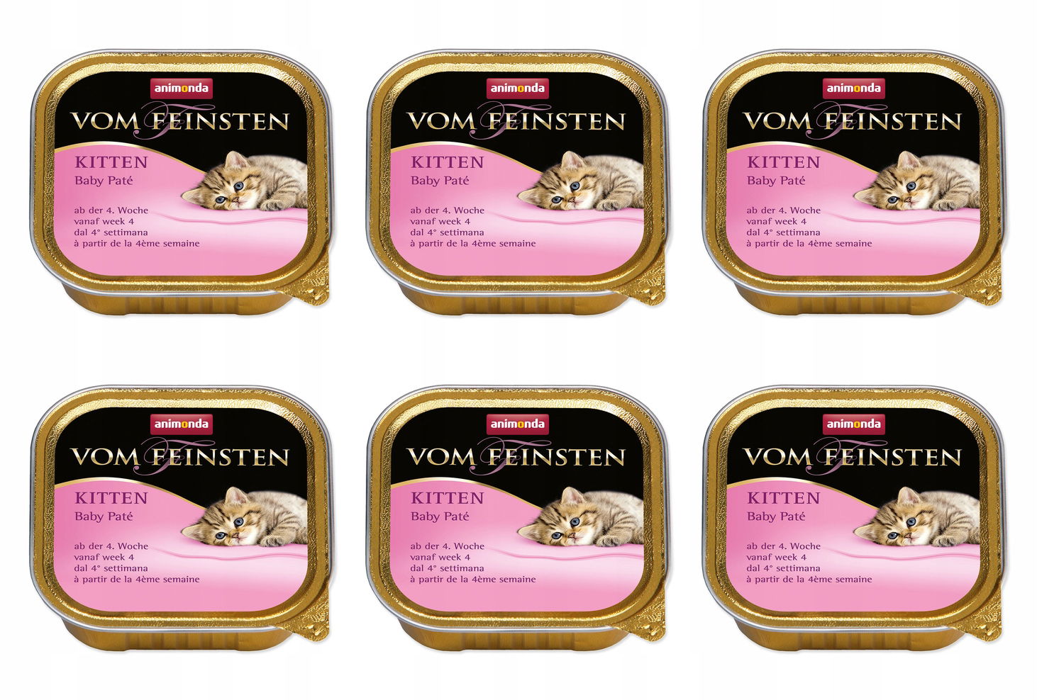 Paštéta Animonda Vom Feinstein Kitten mäsová zmes 100g balenie 6 ks