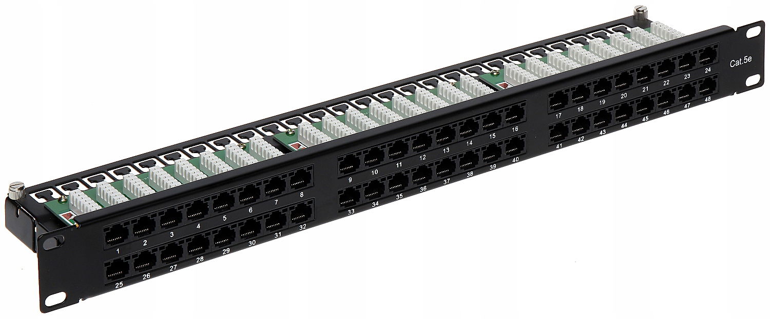 Patch panel RJ-45 PP-48/RJ/C Rack 19" 1U
