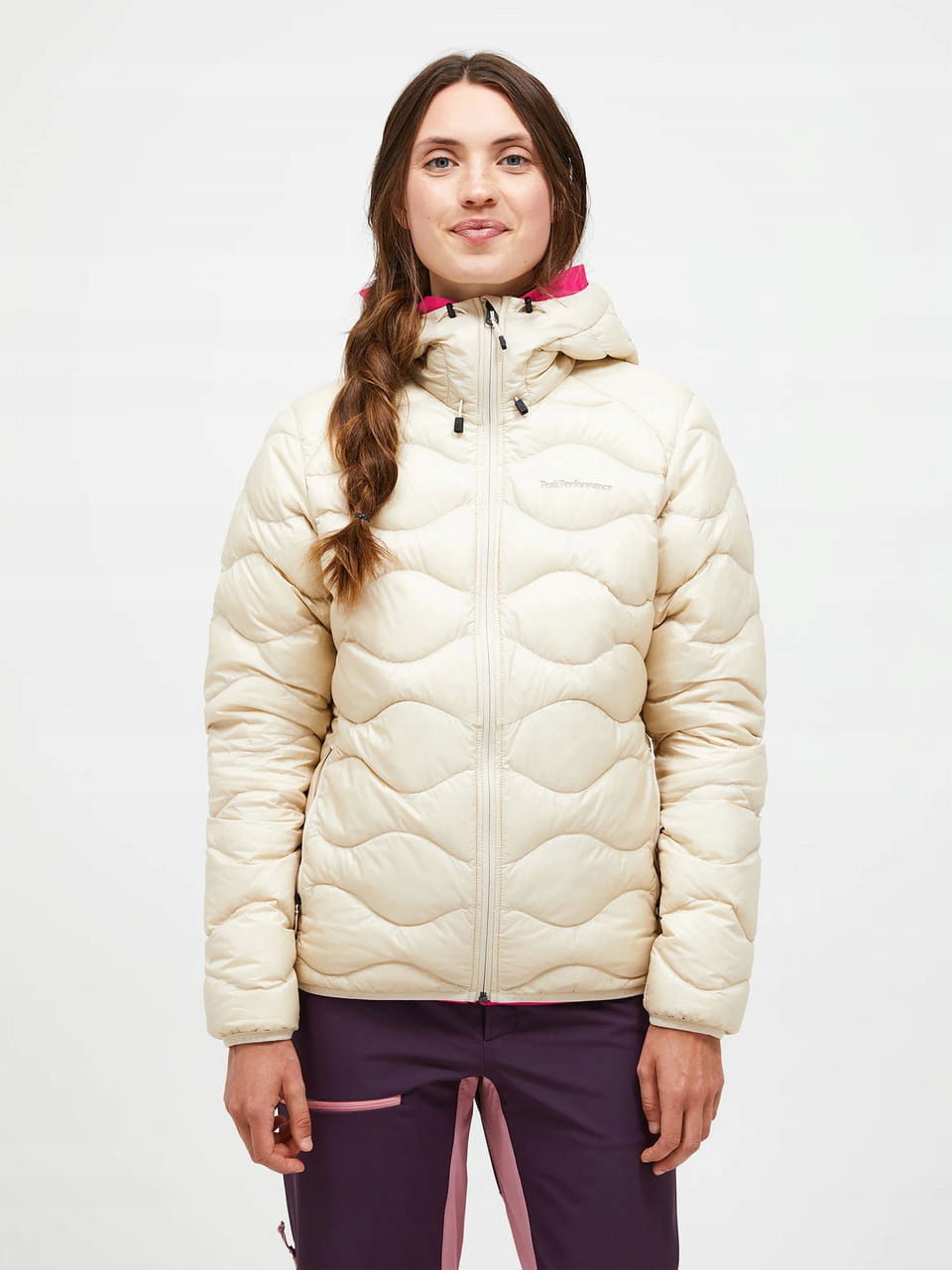Peak Performance Dámska bunda Helium Down Hood Sand Fog L