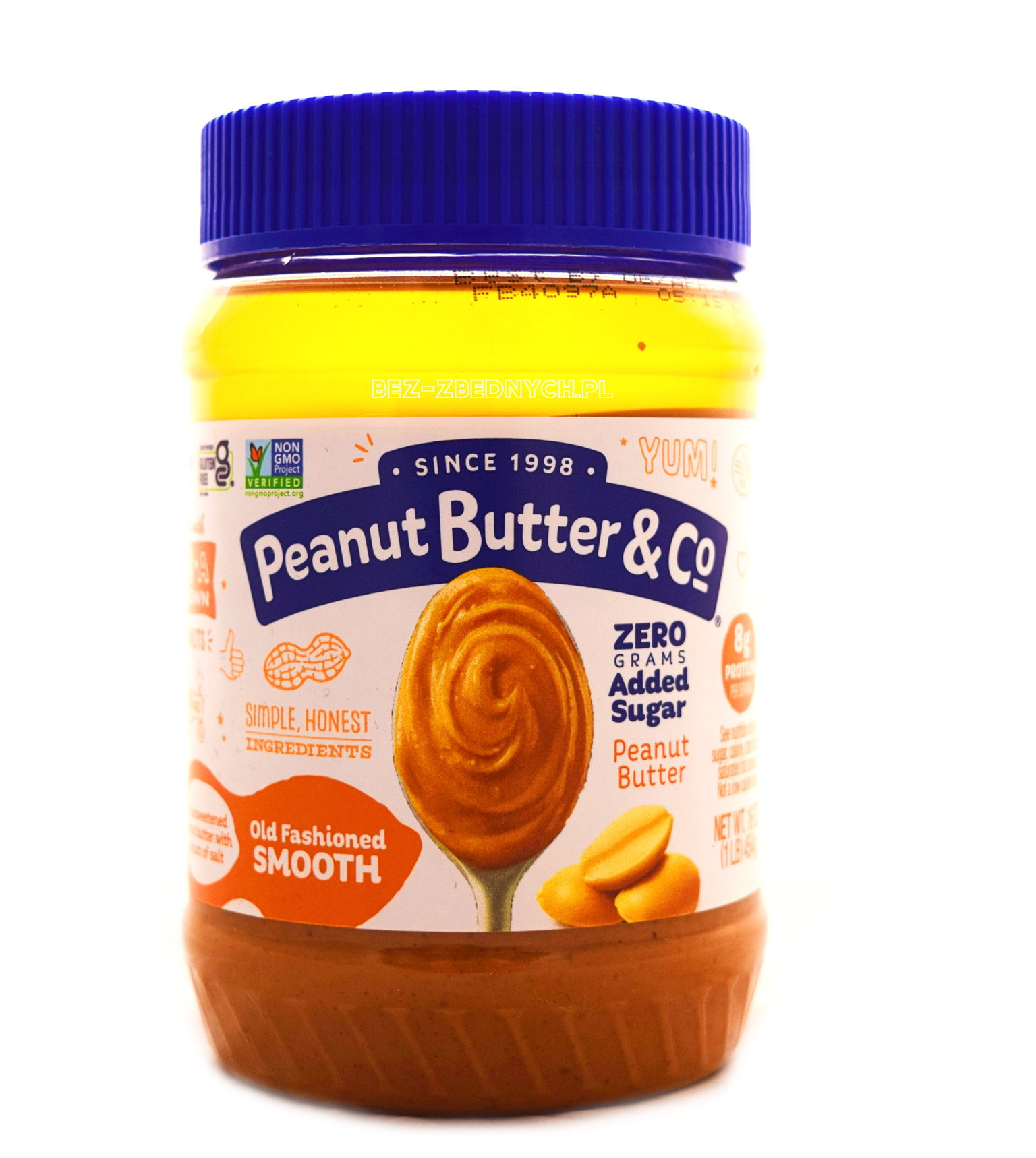 Peanut Butter & Co Old Fashioned Hladké arašidové maslo 454g Bez Gmo
