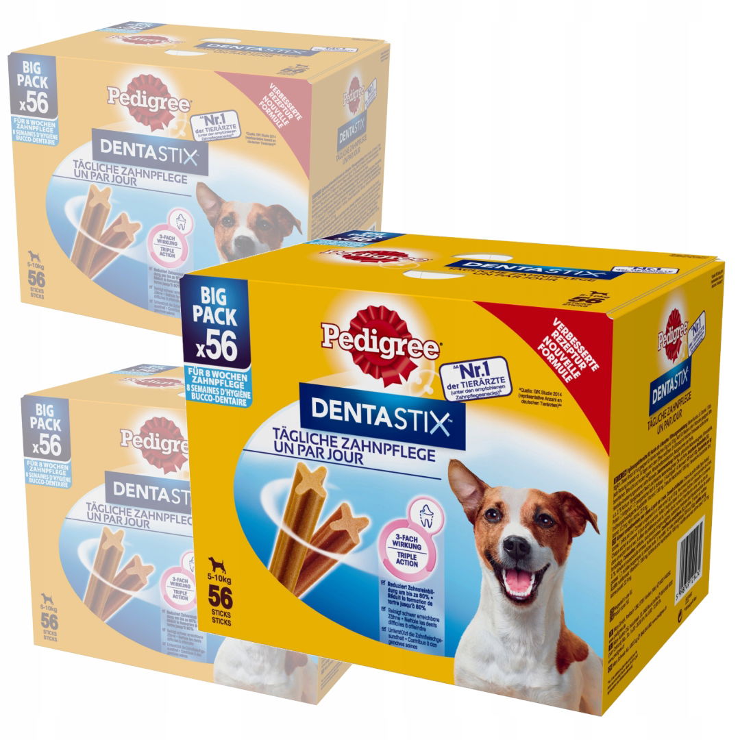 Pedigree Denta Stix Malé plemená Zubné hryzátko Pre Psov 3x56ks