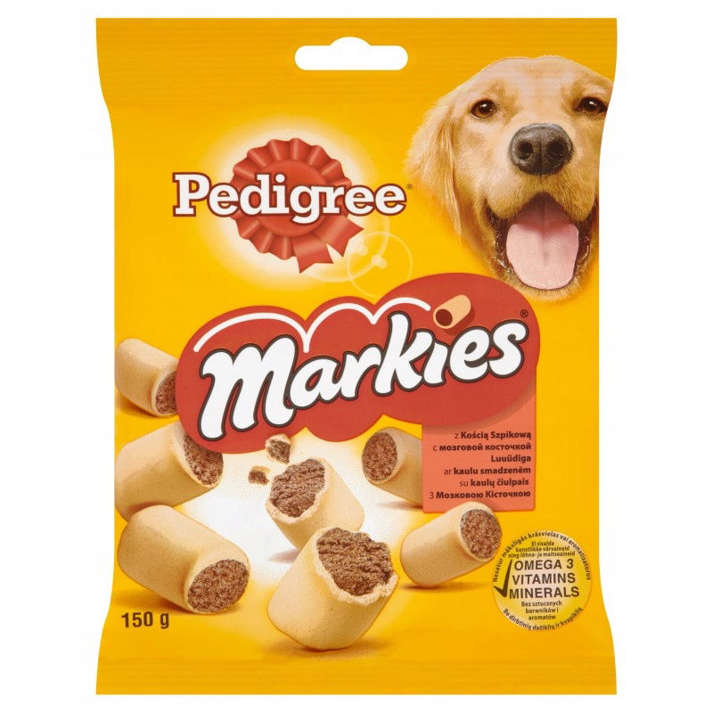 Pedigree Markies s špicatou kosťou Krmivo 150 g