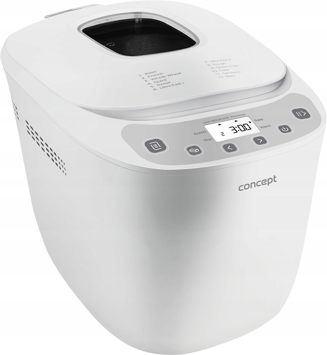 Pekáč na chlieb Concept pc5520 biely 550 W