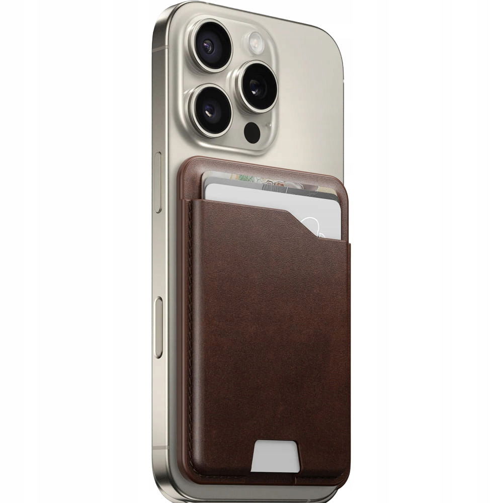 Peňaženka na karty pre MagSafe s lokátorom Nomad, pravá koža, Horween