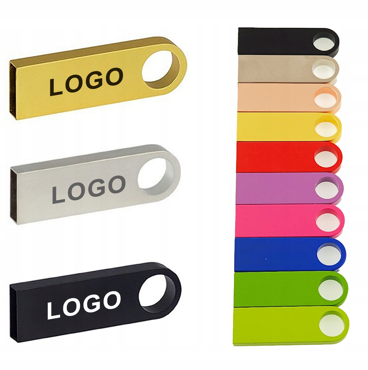 Pendrive M011 kovový 64GB usb2.0 s vaším Logom, textom, gravírovaním 50 ks