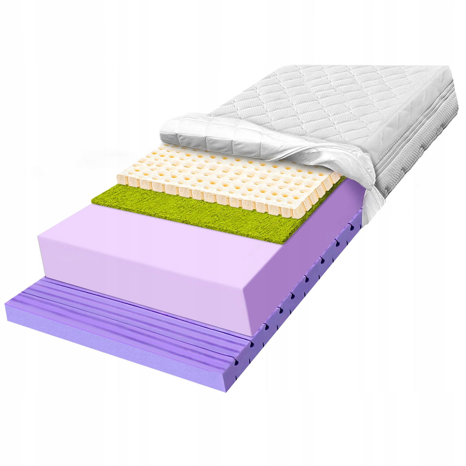 Penový matrac 150x200 elastický Conti latex a morská tráva H3 H4 25cm