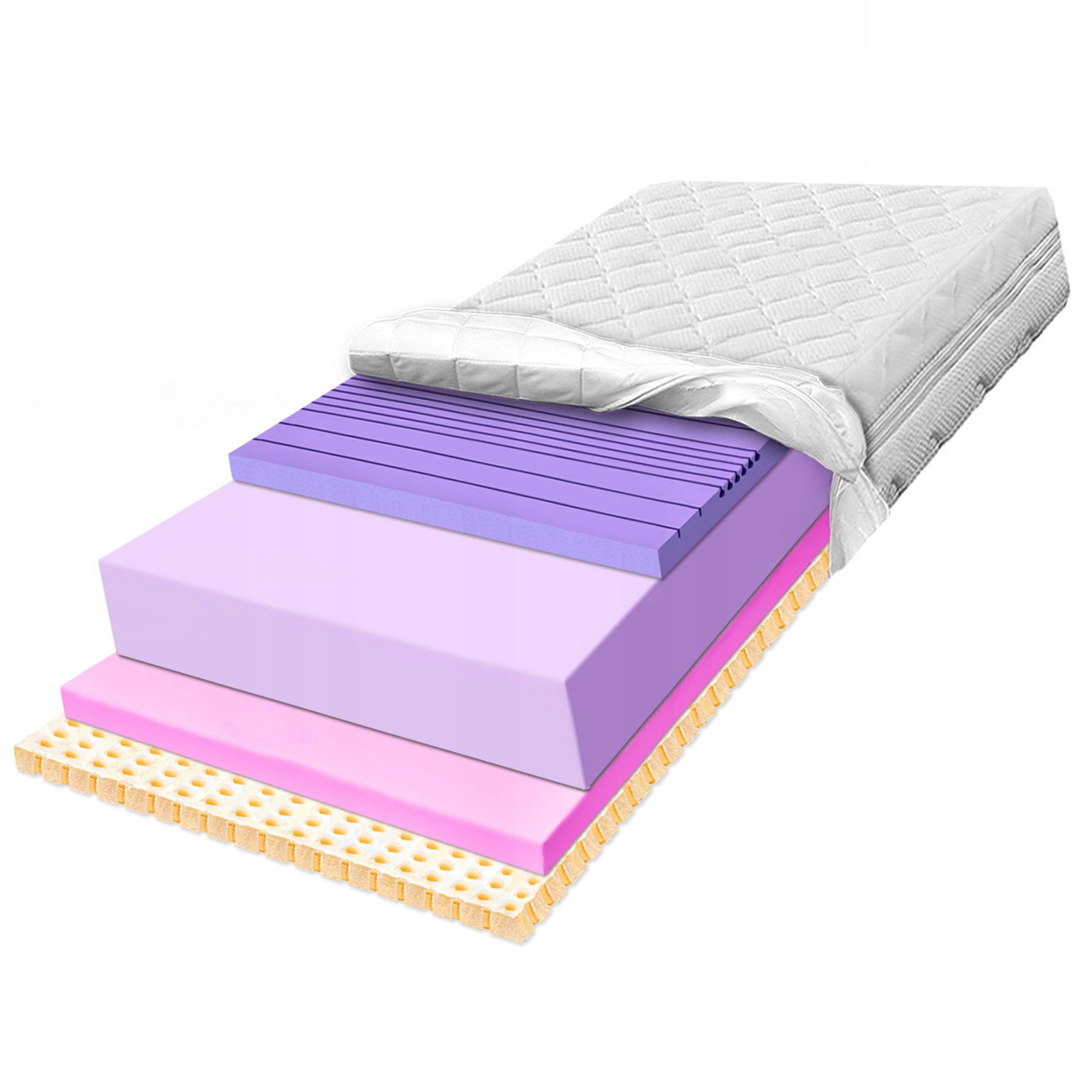 Penový matrac 180x190 H3 H4 odolný latex 7 zón hypoalergénny 32 cm