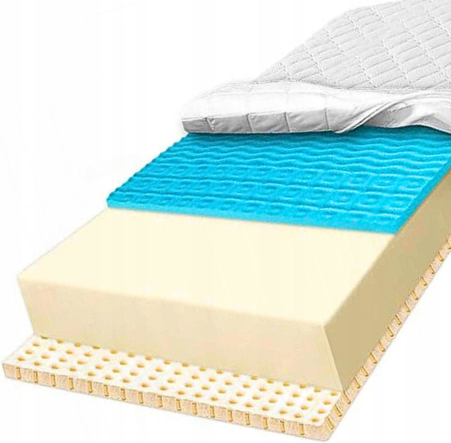 Penový matrac H3 180X200 obrysový 7 zónový s latexom proti kŕčom 27 cm