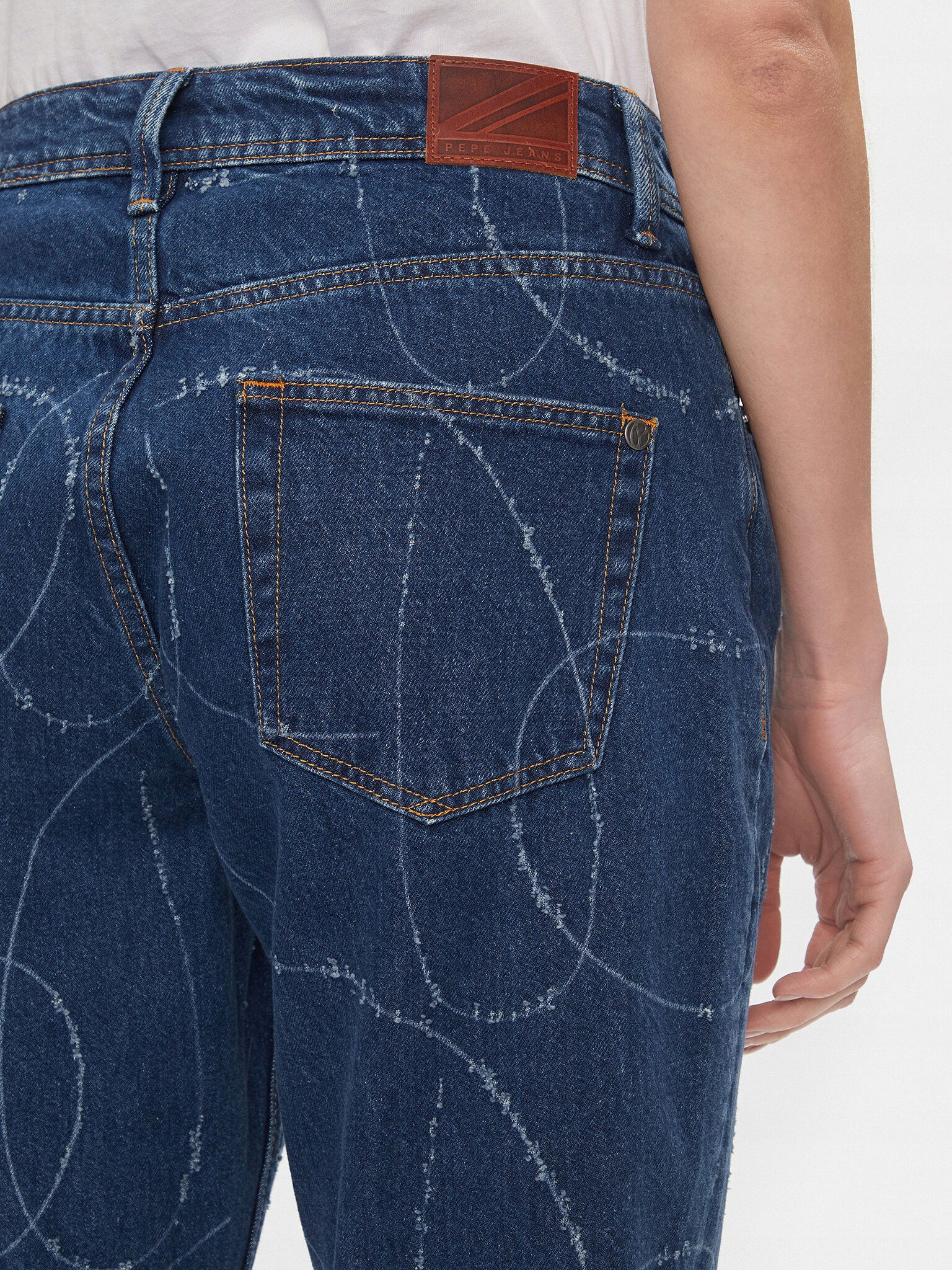 Pepe Jeans Džínsy PL204607 Modrá Tapered Fit