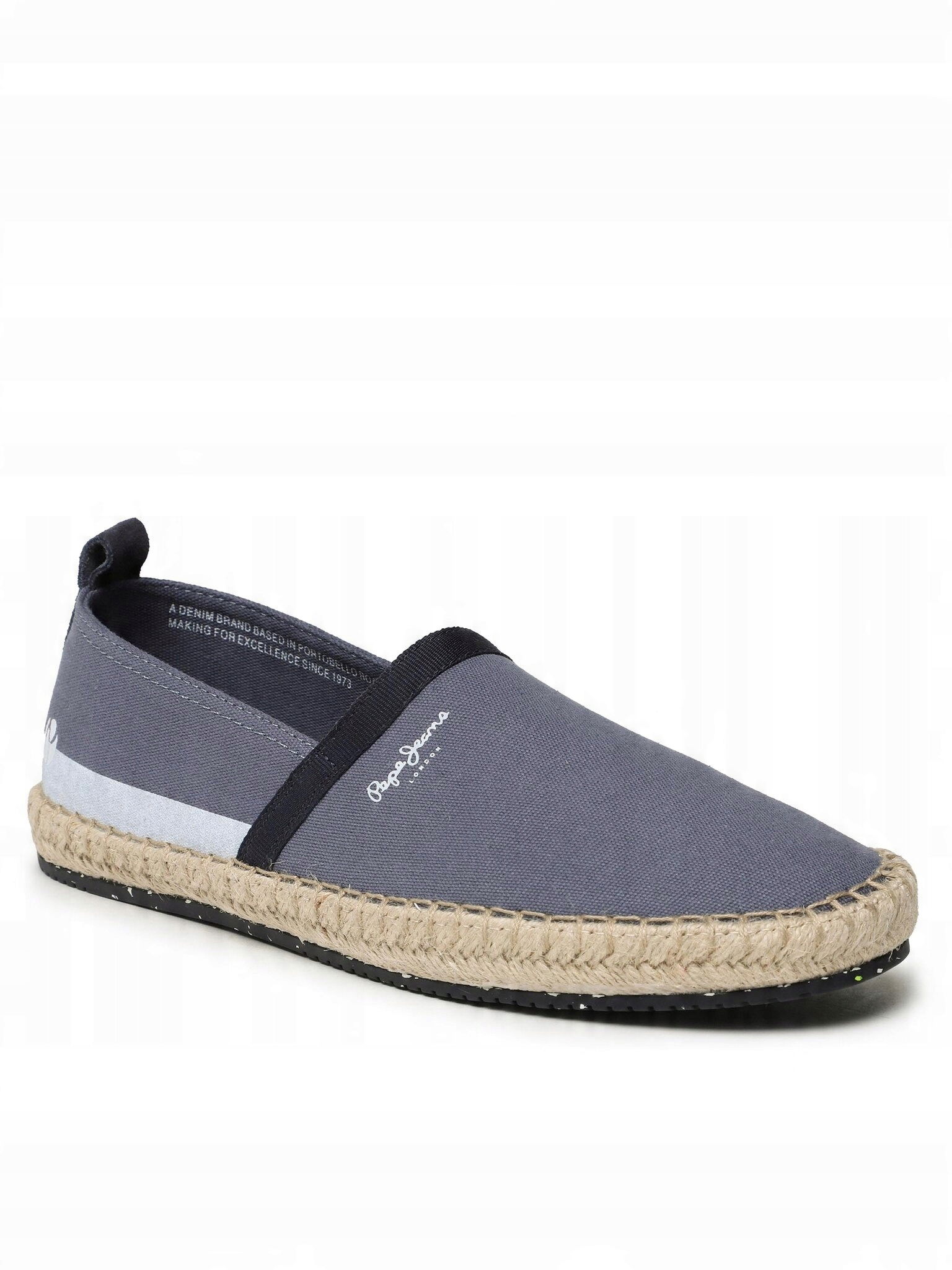 Pepe Jeans Espadrilky Pánske Poltopánky Zasúvacie Modré 42 Awh
